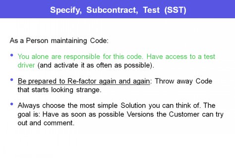 Specify, Subcontract, Test (SST).4