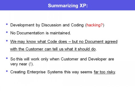 Extreme Programming (XP).Summary
